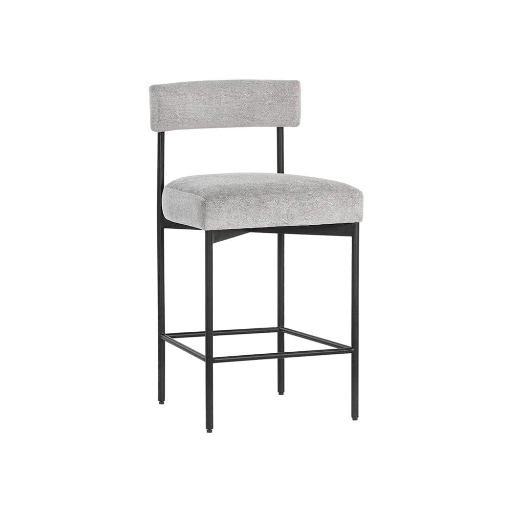 Seneca Counter Stool-Sunpan-SUNPAN-106514-Stools & OttomansBlack - Polo Club Stone-3-France and Son