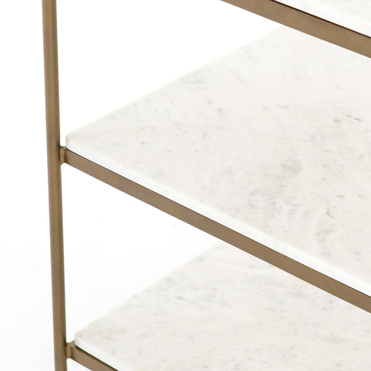 Felix Nightstand - Polished White Marble