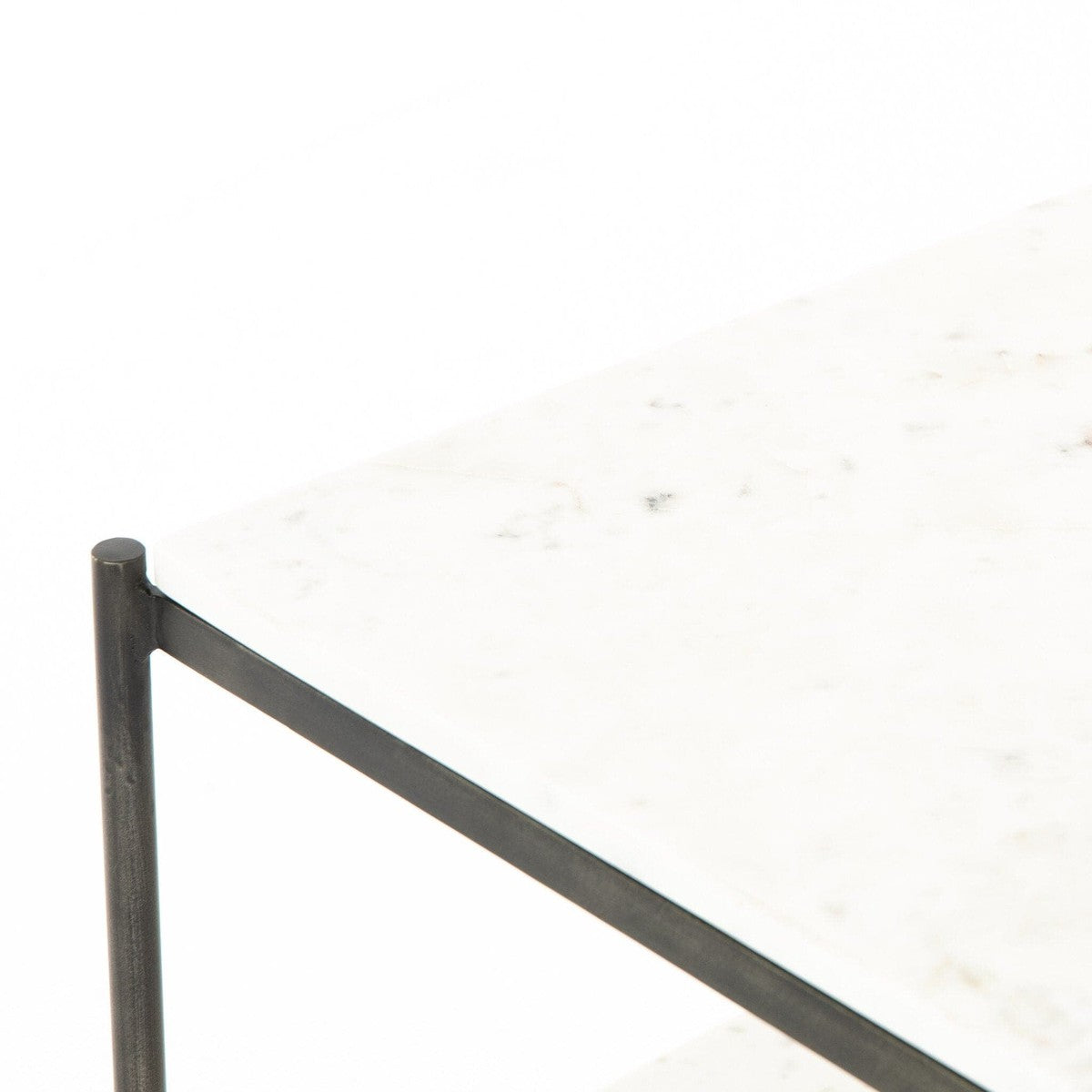 Felix Nightstand - Polished White Marble