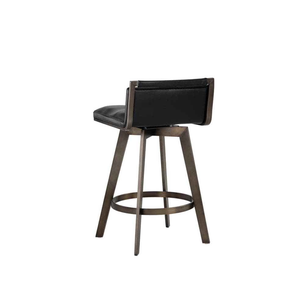 Arizona Swivel Counter Stool - Castillo Black-Sunpan-SUNPAN-106560-Bar Stools-4-France and Son