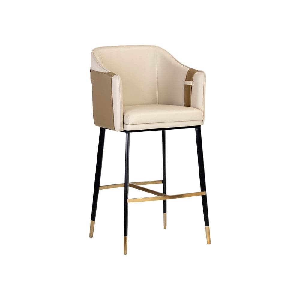 Carter Barstool & Counter Stool-Sunpan-SUNPAN-106685-Stools & OttomansBarstool-Napa Beige / Napa Tan-2-France and Son