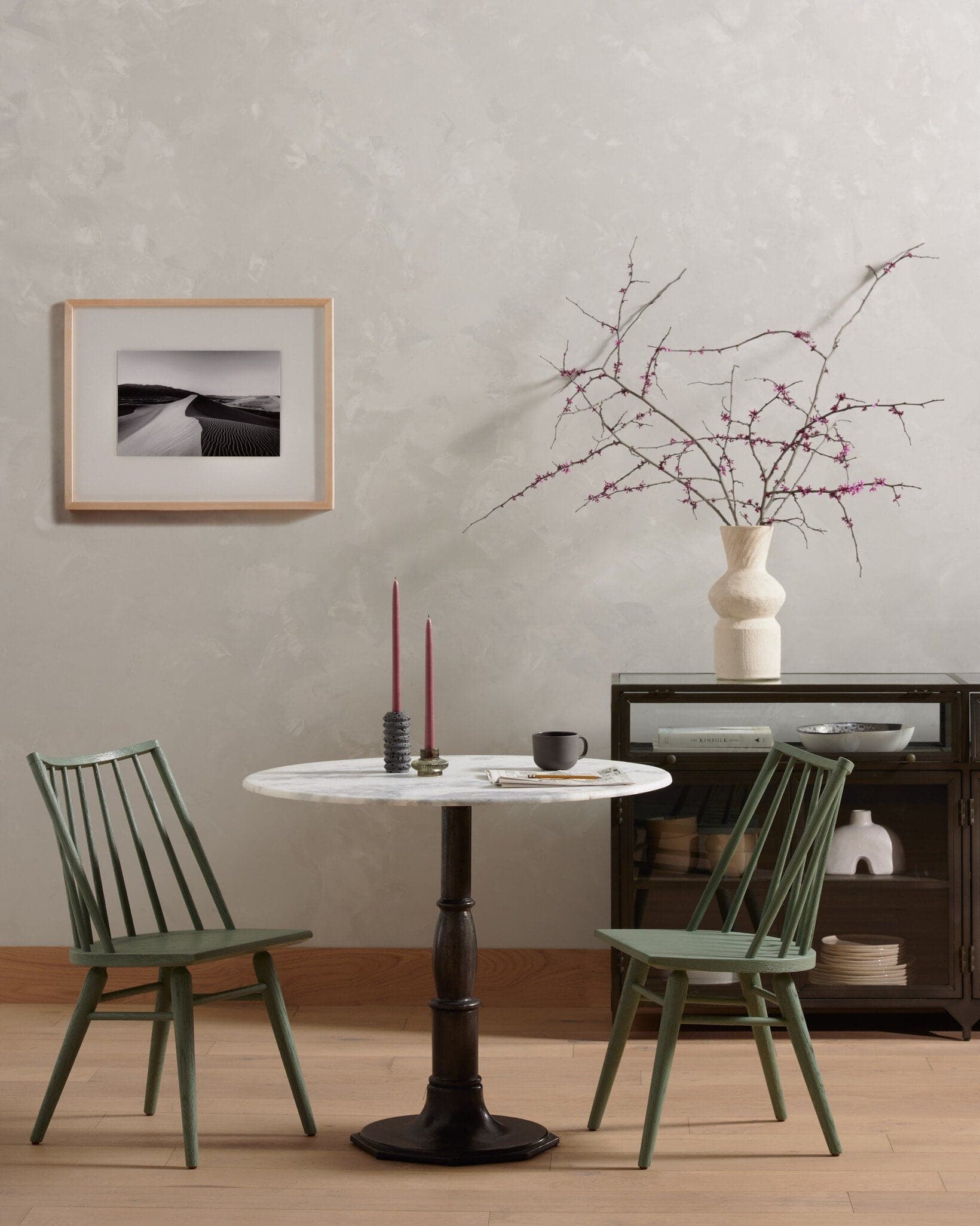Lucy Bistro Table-36" - White Marble