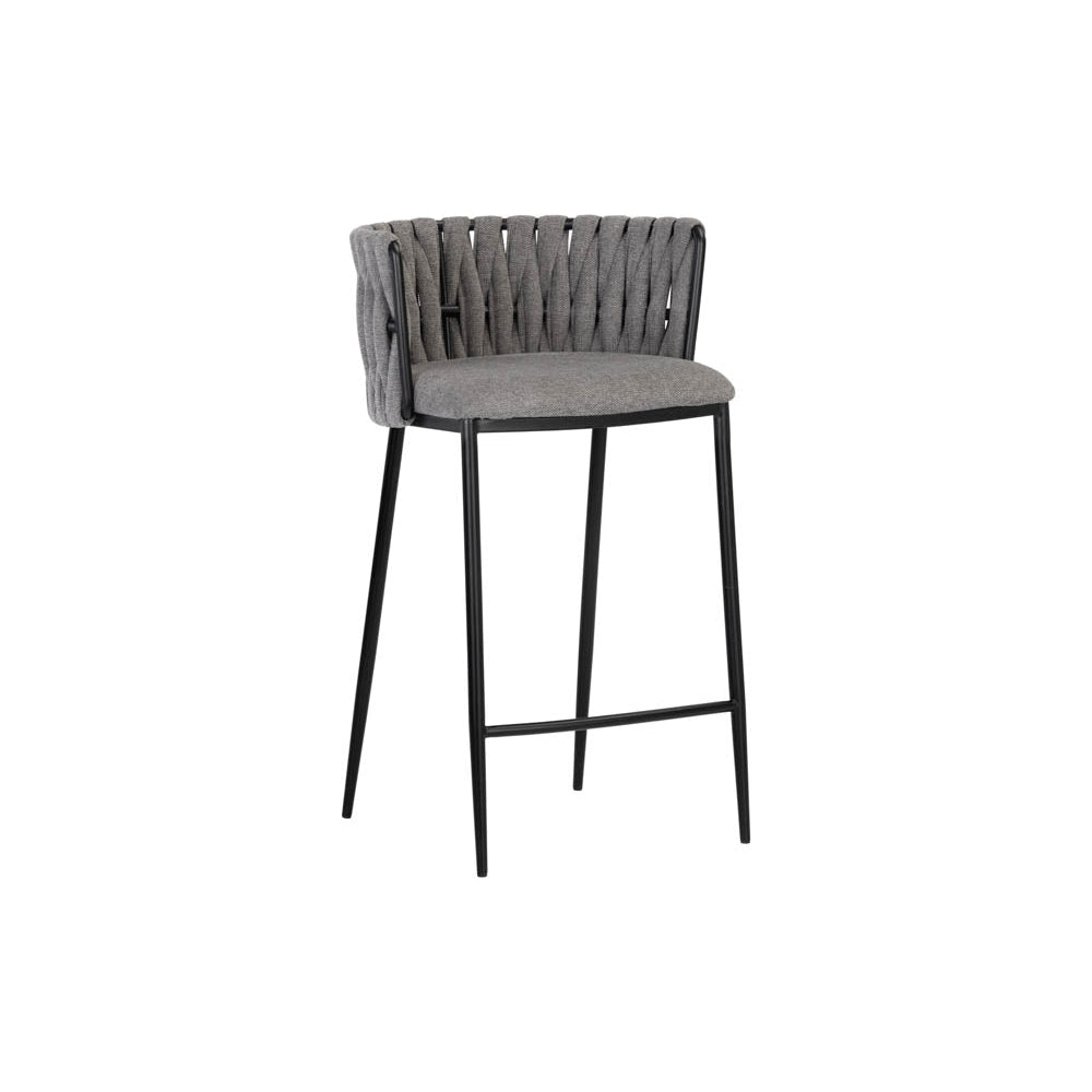 Sarai Counter Stool-Sunpan-SUNPAN-106730-Bar StoolsBelfast Koala Grey-2-France and Son