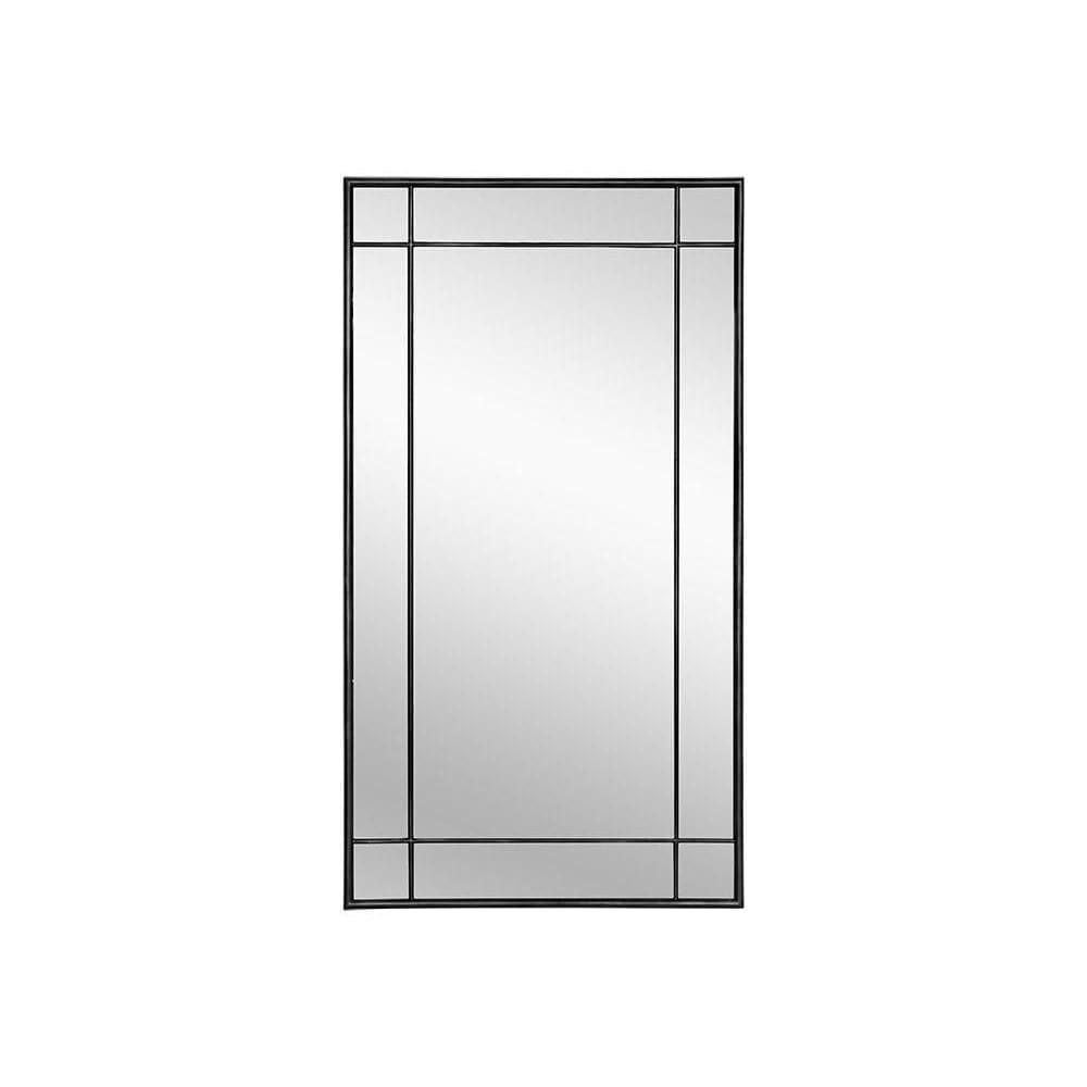 Pasadena Floor Mirror-Sunpan-SUNPAN-106738-MirrorsPowder Black-1-France and Son