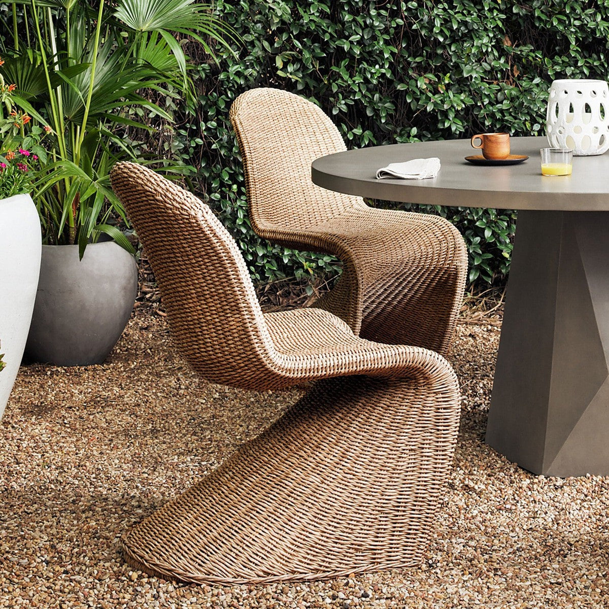 Portia Outdoor Dining Chair - Vintage Natural