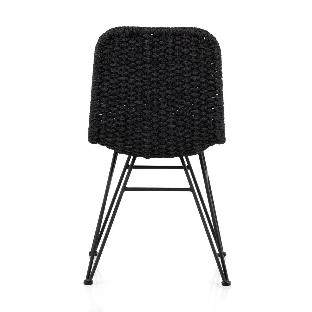 Dema Outdoor Dining Chair - Thick Dark Grey Rope