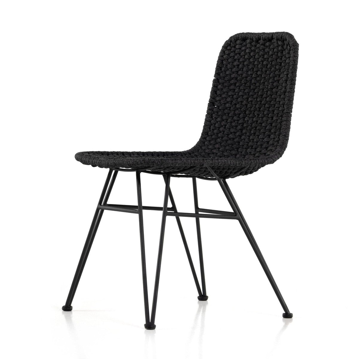 Dema Outdoor Dining Chair - Thick Dark Grey Rope