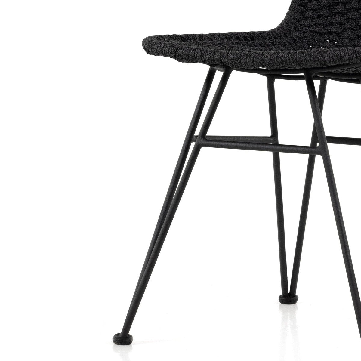 Dema Outdoor Dining Chair - Thick Dark Grey Rope