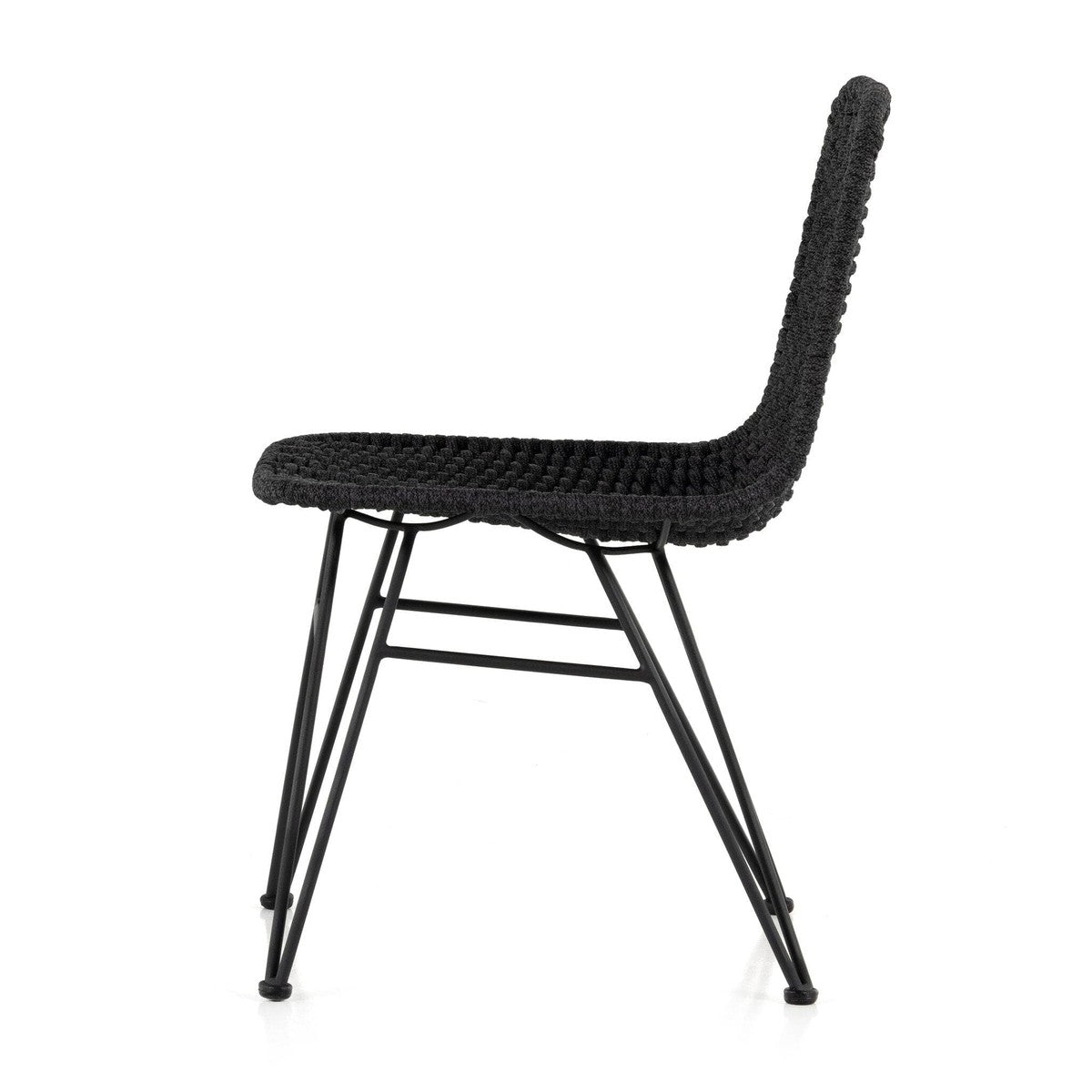 Dema Outdoor Dining Chair - Thick Dark Grey Rope