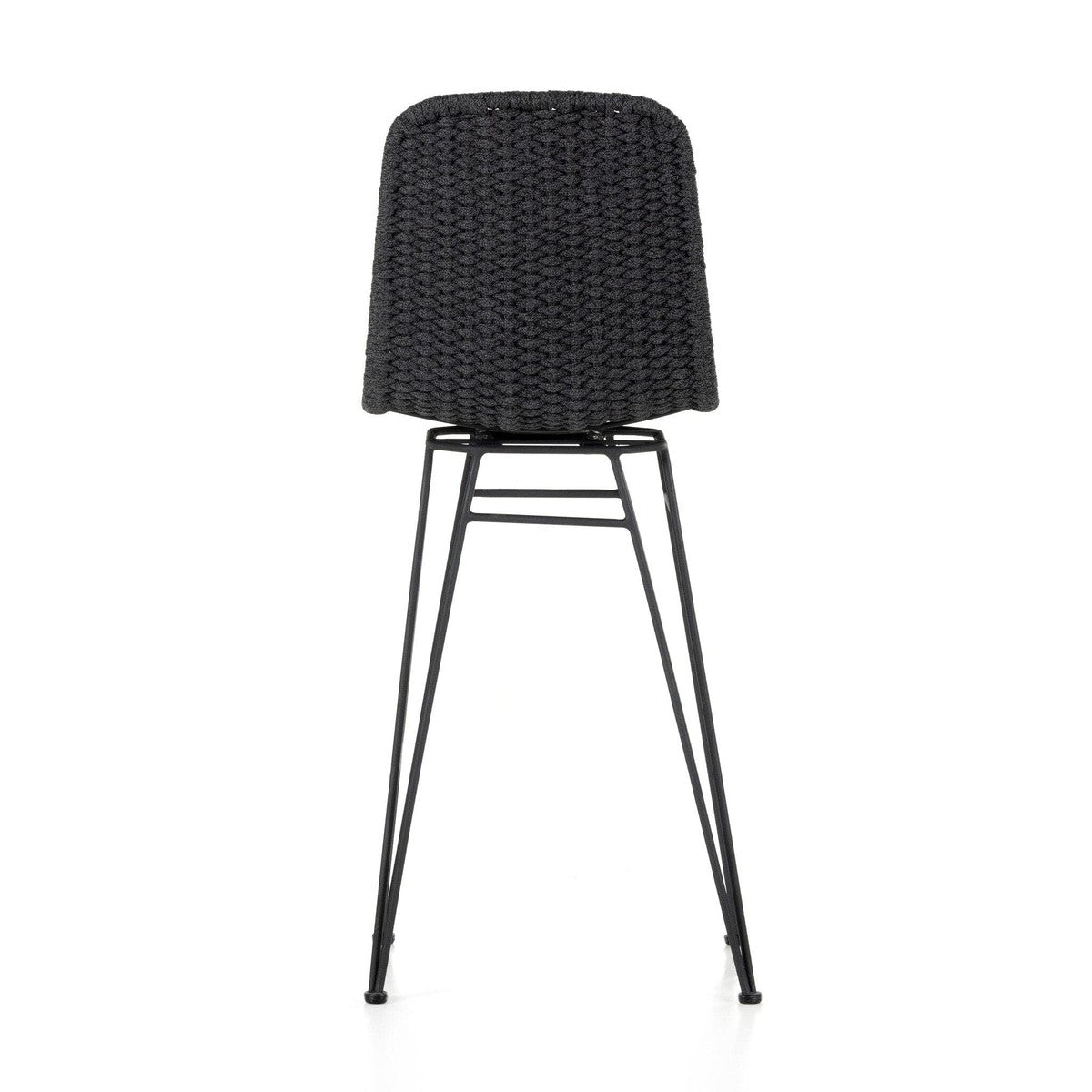 Dema Outdoor Swivel Bar + Counter Stool - Thick Dark Grey Rope