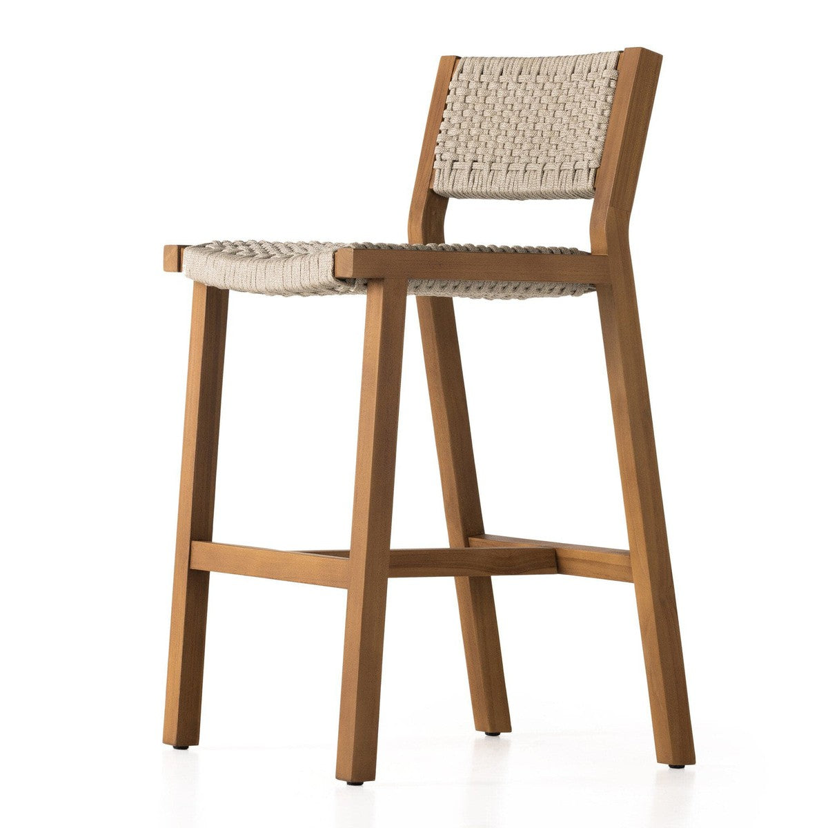 Delano Outdoor Bar Stool - Ivory Rope