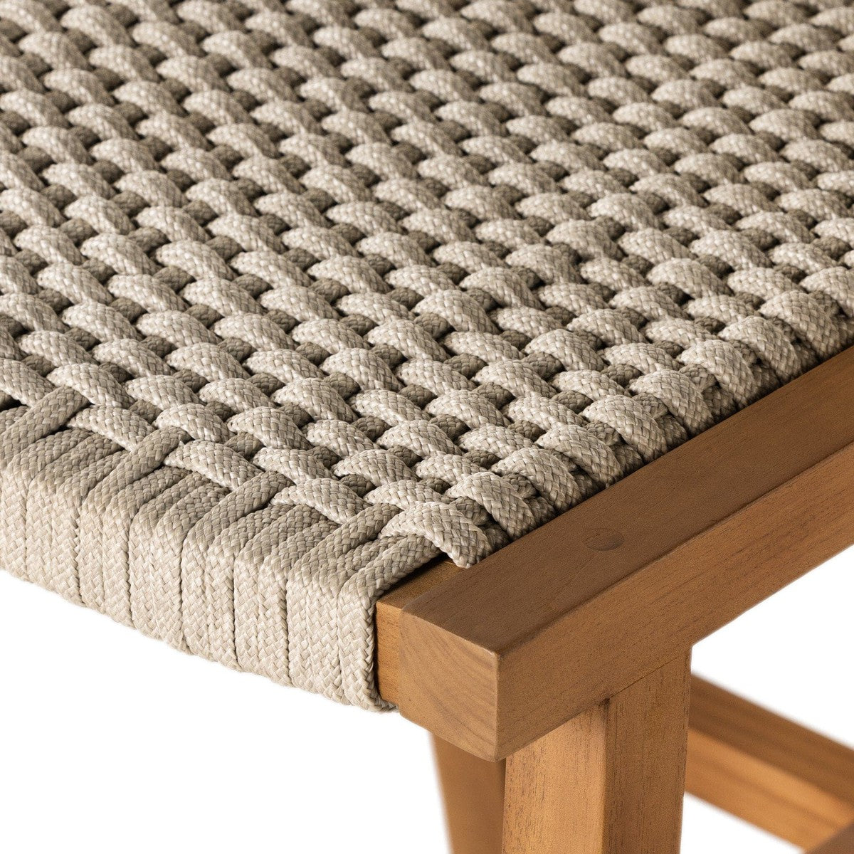 Delano Outdoor Bar Stool - Ivory Rope