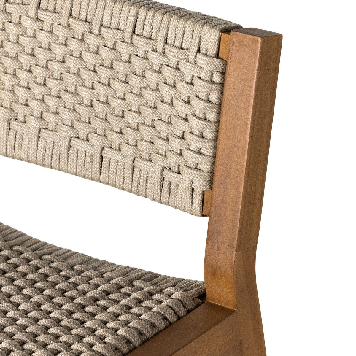 Delano Outdoor Bar Stool - Ivory Rope
