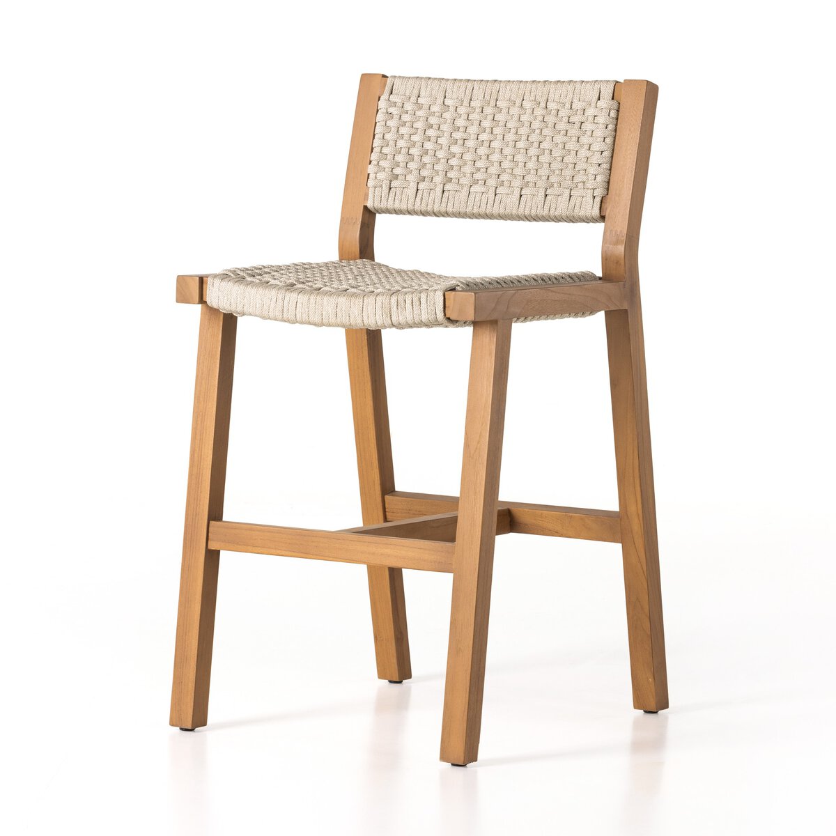 Delano Outdoor Counter Stool - Ivory Rope