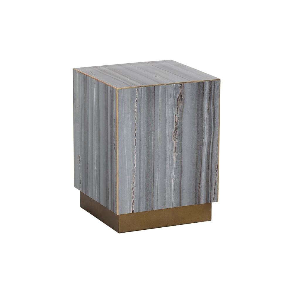 Daines End Table-Sunpan-SUNPAN-107024-Side TablesGrey Marble-2-France and Son