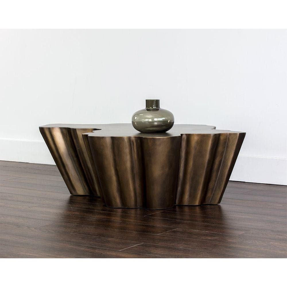 Lynx Coffee Table-Sunpan-SUNPAN-107148-Coffee TablesAntique Copper-2-France and Son