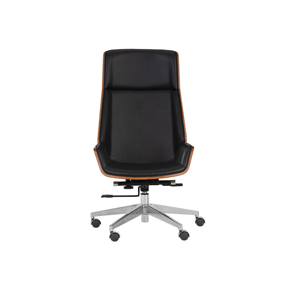 Rhett Office Chair - Dillon Black-Sunpan-SUNPAN-107152-Task Chairs-2-France and Son