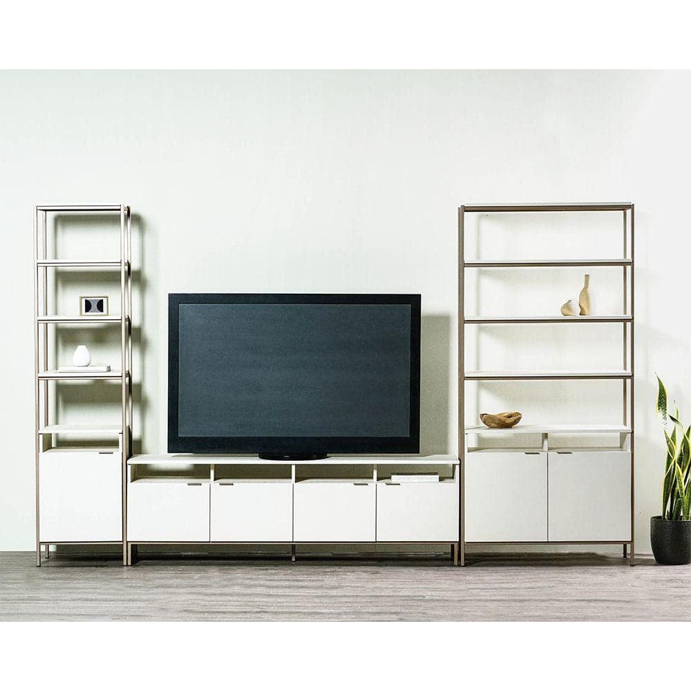 Ambrose Modular Media Console And Cabinet-Sunpan-SUNPAN-107172-Media Storage / TV Stands-4-France and Son