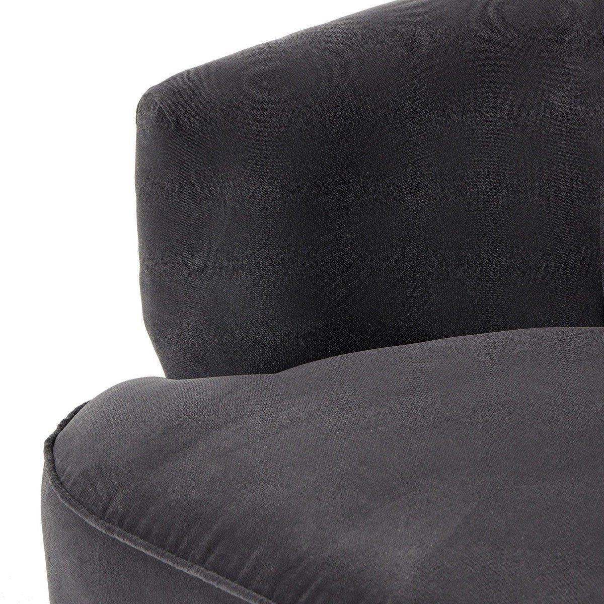 Mila Swivel Chair - Henry Charcoal