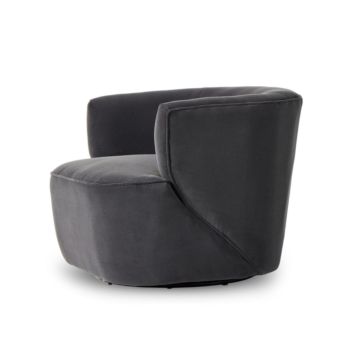 Mila Swivel Chair - Henry Charcoal
