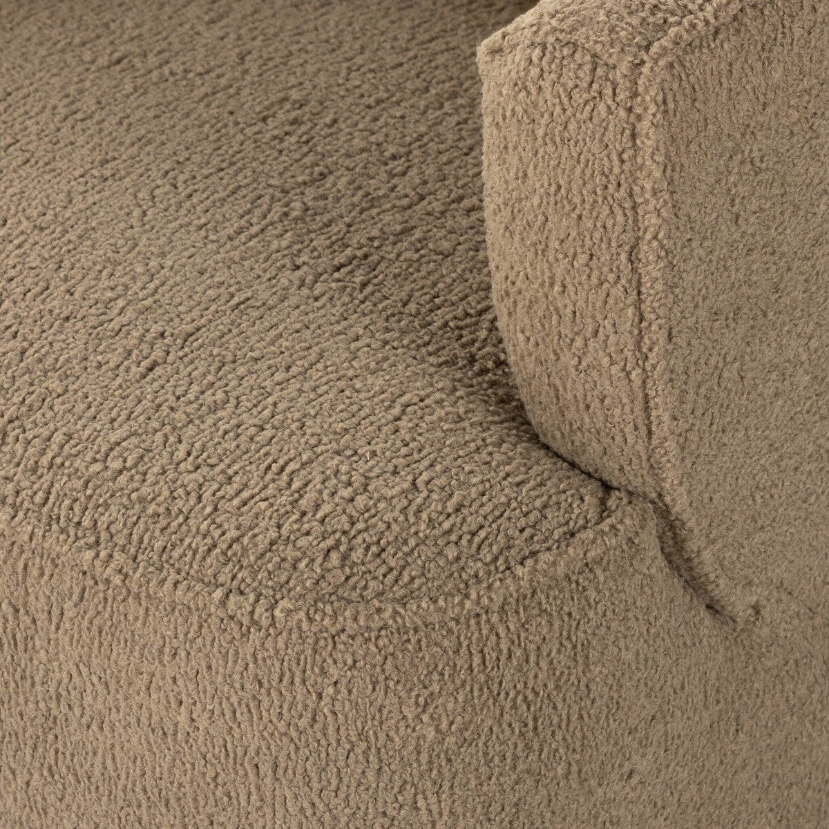 Mila Swivel Chair - Sheepskin Camel