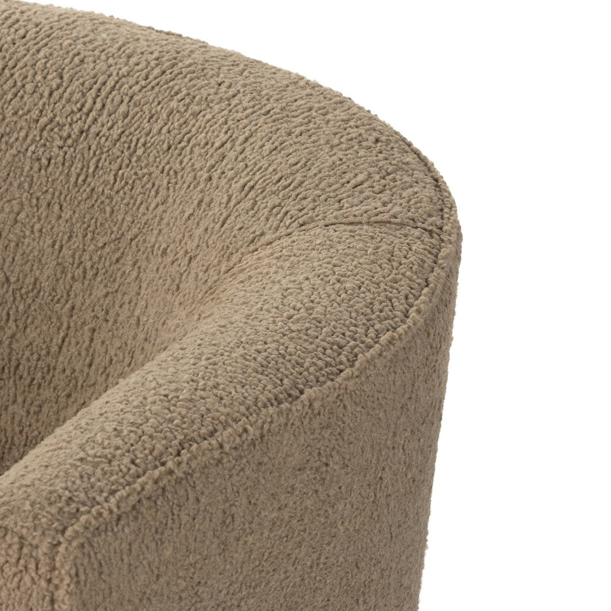 Mila Swivel Chair - Sheepskin Camel