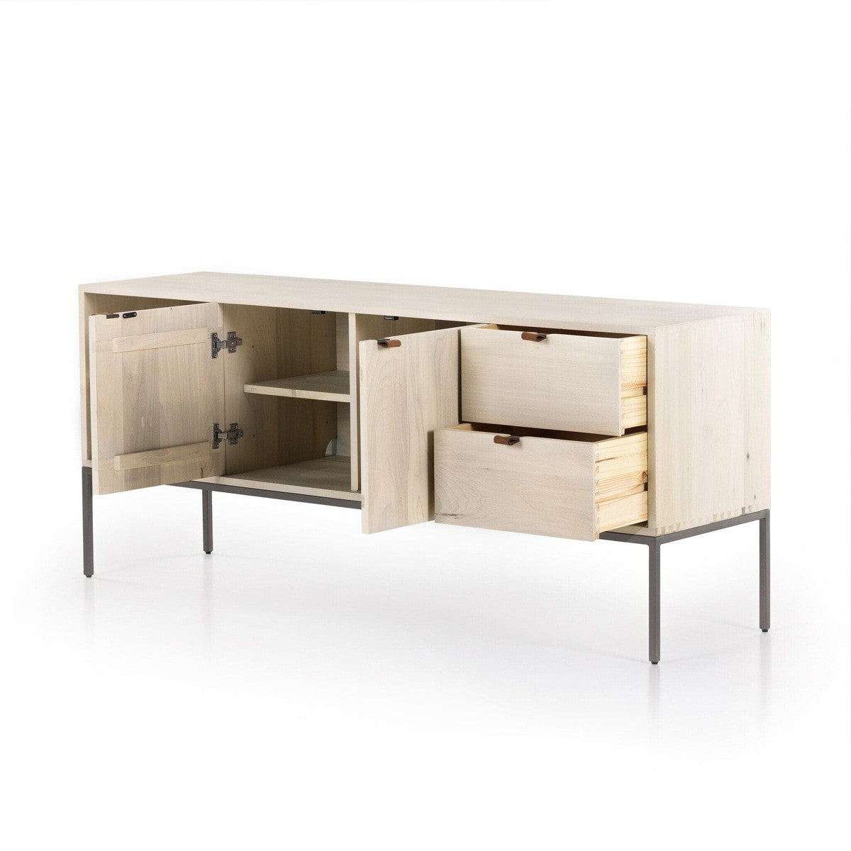 Trey Media Console - Dove Poplar