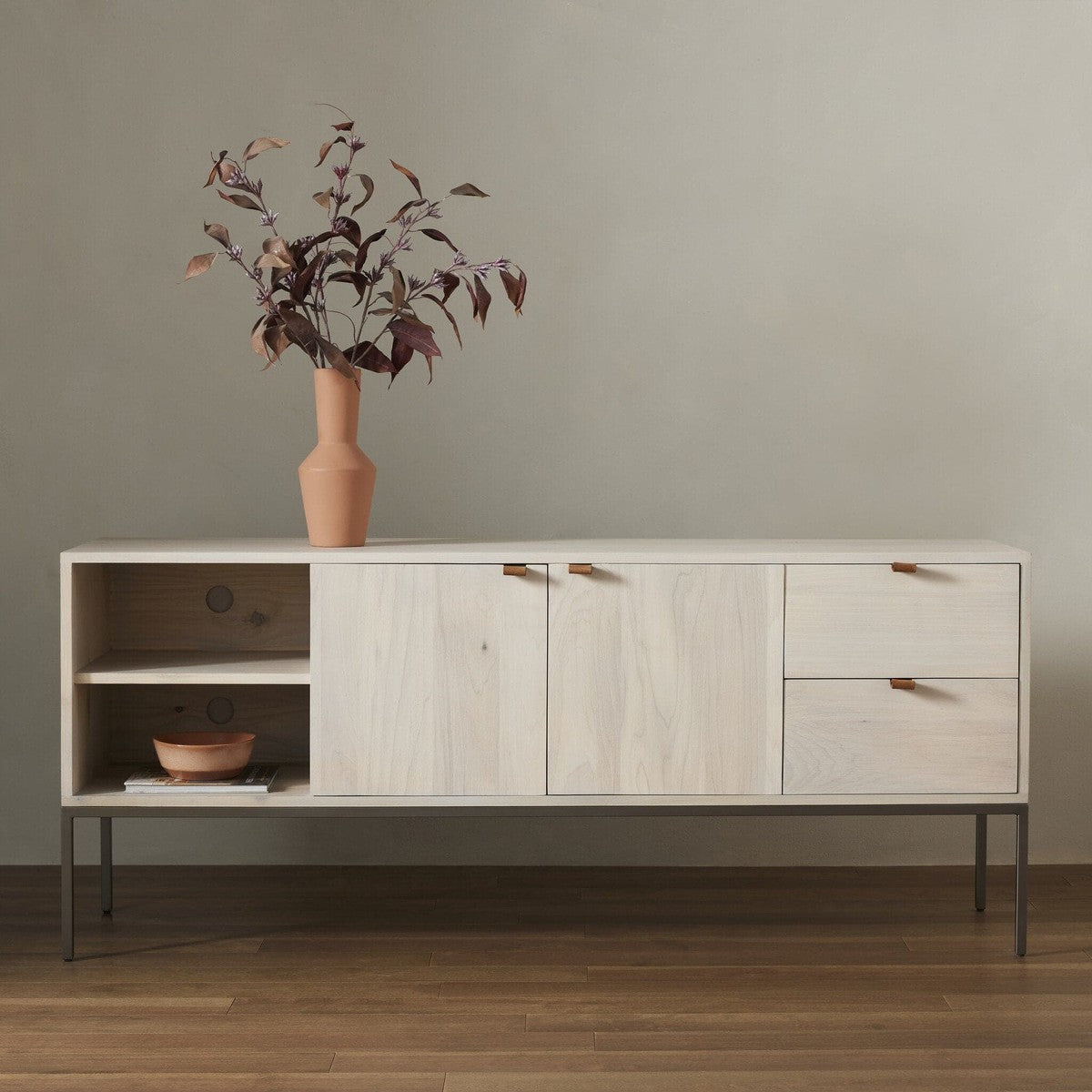 Trey Media Console - Dove Poplar