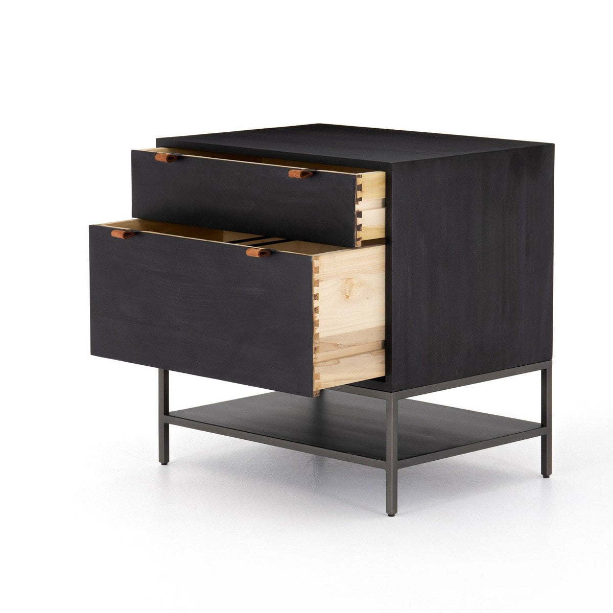 Trey Modular Filing Cabinet - Black Wash Poplar