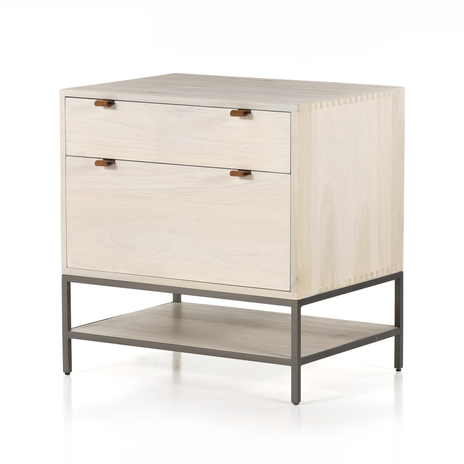 Travis Modular Filing Cabinet-Four Hands-FH-107318-007-File StorageDove Poplar-3-France and Son