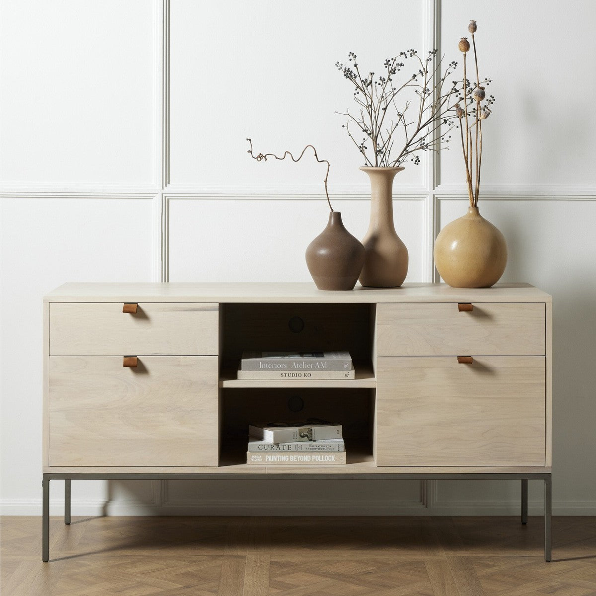 Trey Modular Filing Credenza - Dove Poplar