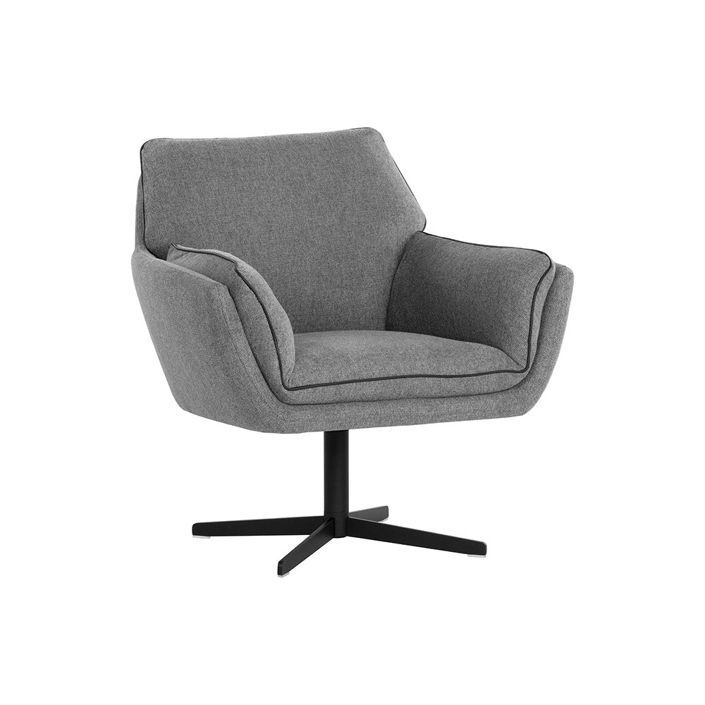 Florelle Swivel Lounge Chair - Belfast Koala Grey-Sunpan-SUNPAN-107440-Lounge Chairs-1-France and Son