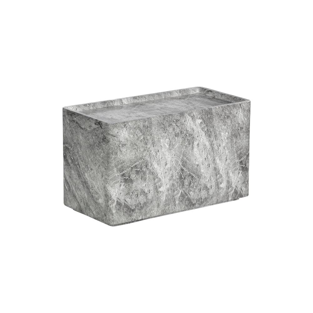 Liza Side Table - Marble Look - Grey-Sunpan-SUNPAN-107471-Side Tables-1-France and Son