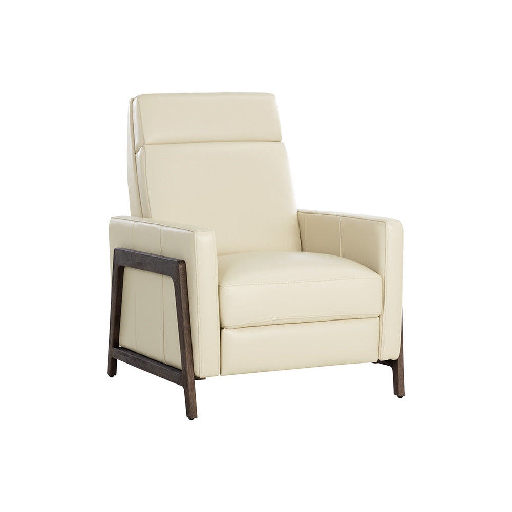 Brandon Recliner-Sunpan-SUNPAN-107539-Lounge ChairsAstoria Cream Leather-2-France and Son