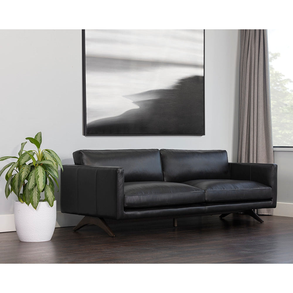 Rogers Sofa-Sunpan-SUNPAN-107550-SofasCortina Black Leather-3-France and Son