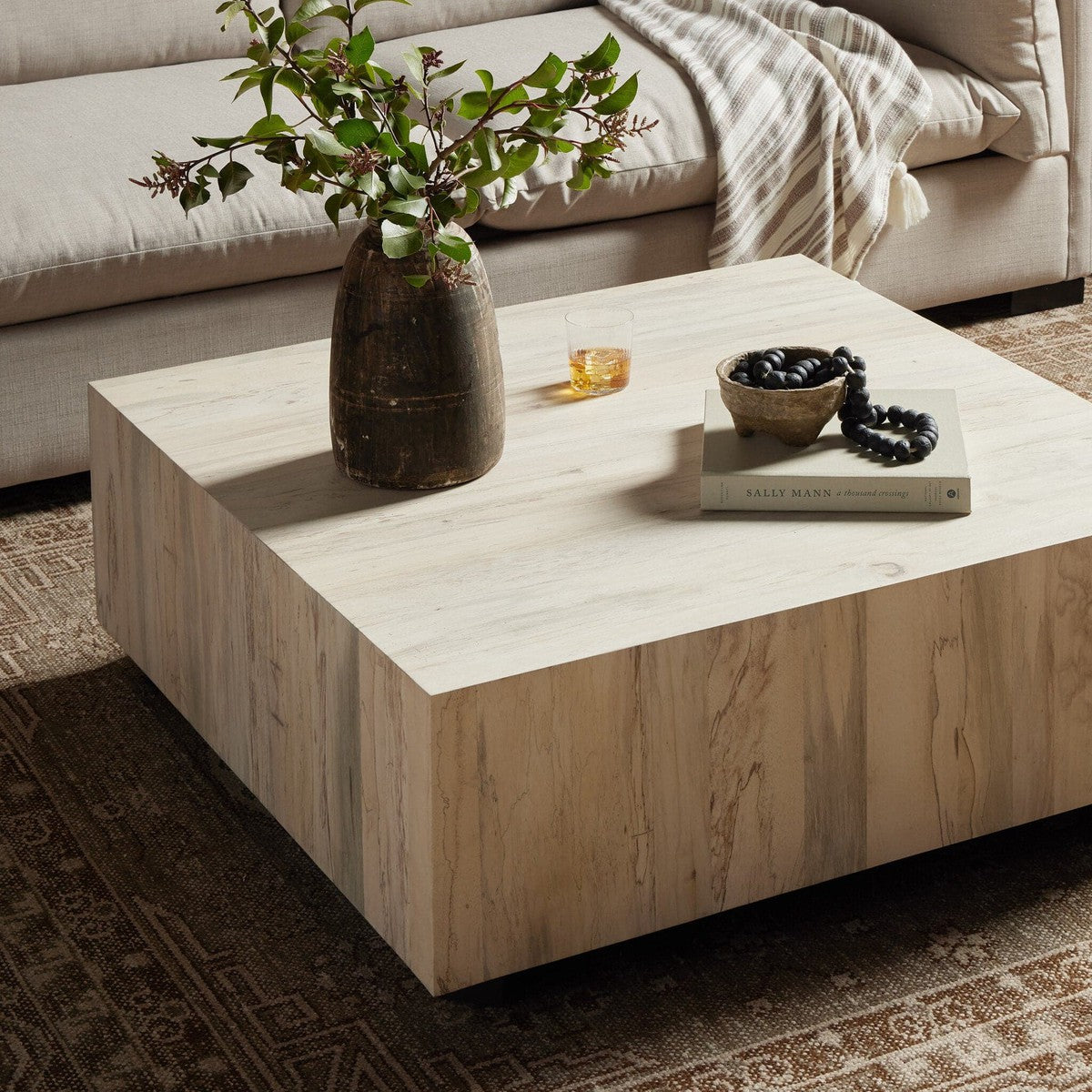 Hudson Square Coffee Table - Bleached Spalted Primavera