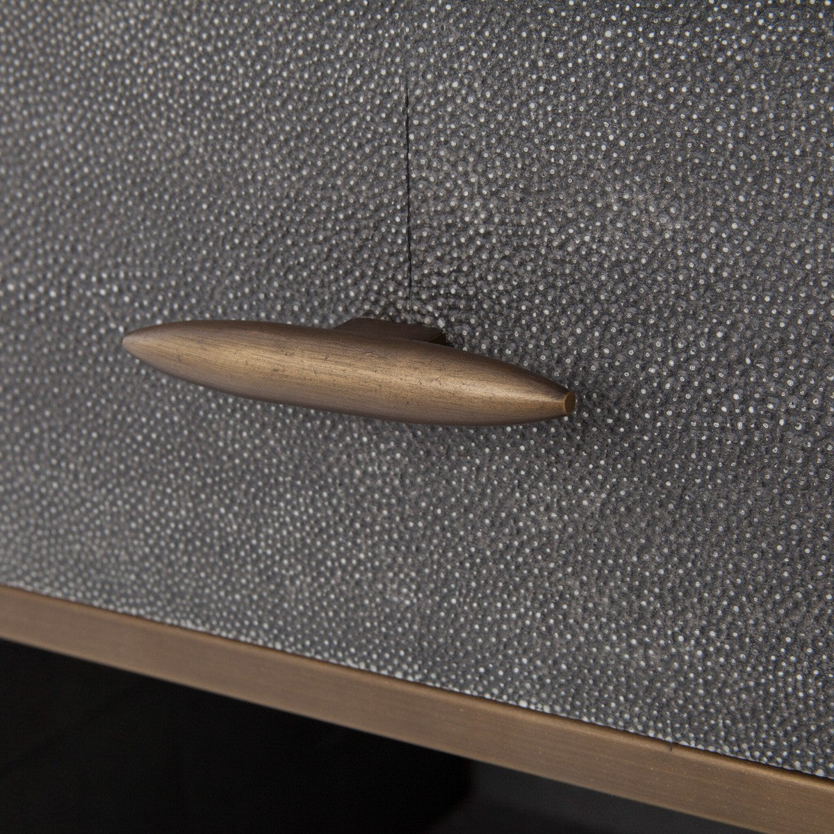 Shagreen Bedside Table - Grey Shagreen