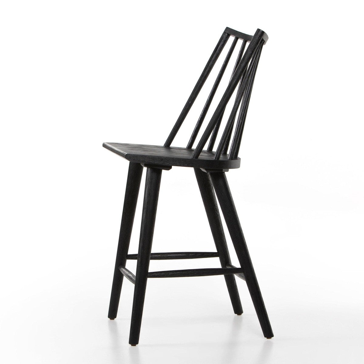 Lewis Windsor Counter Stool Black Oak - Open Box