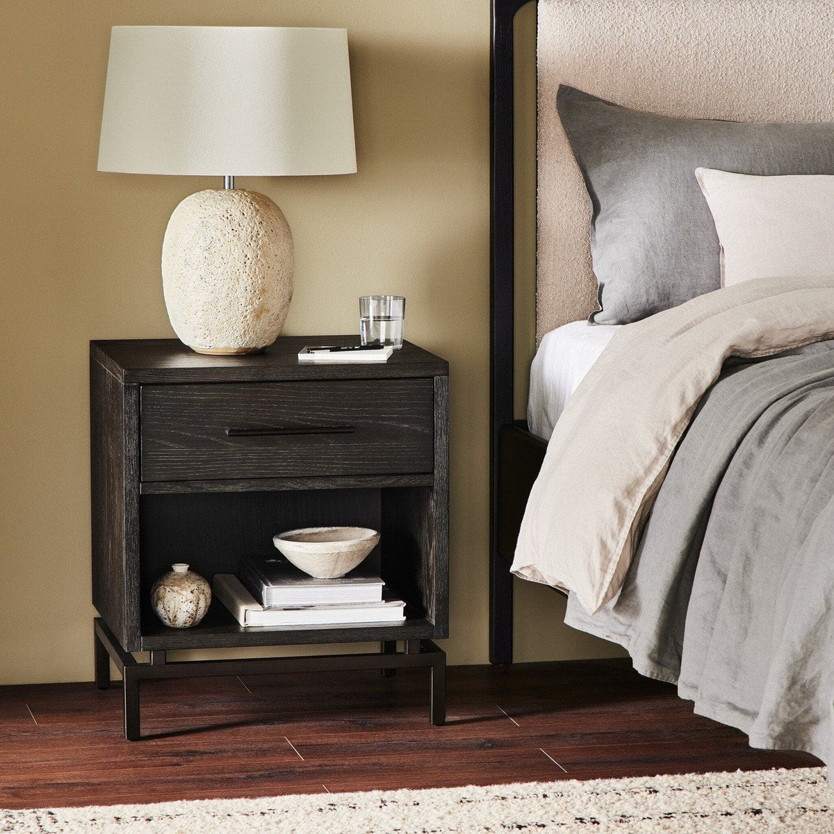 Greta Nightstand - Autumn Grey