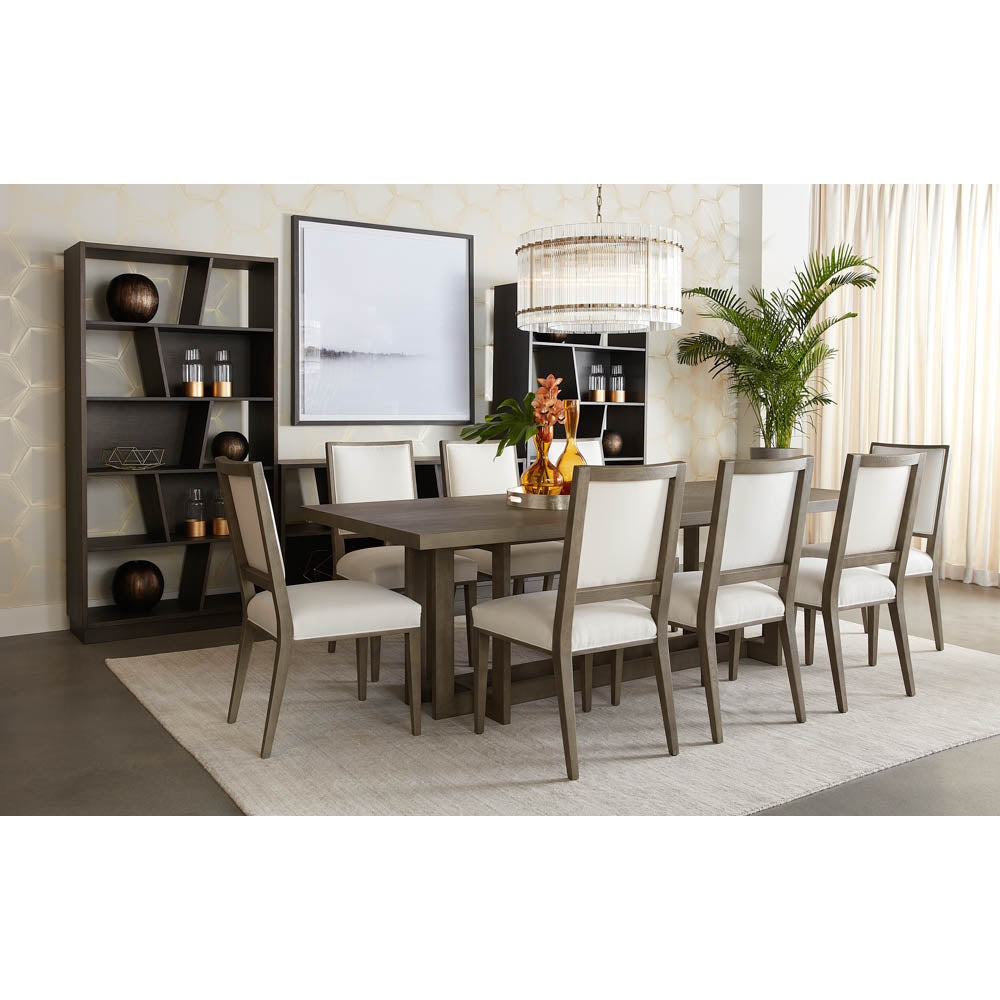 Aurelia Dining Chair-Sunpan-SUNPAN-107790-Dining ChairsAsh Grey - Linoso Ivory-3-France and Son