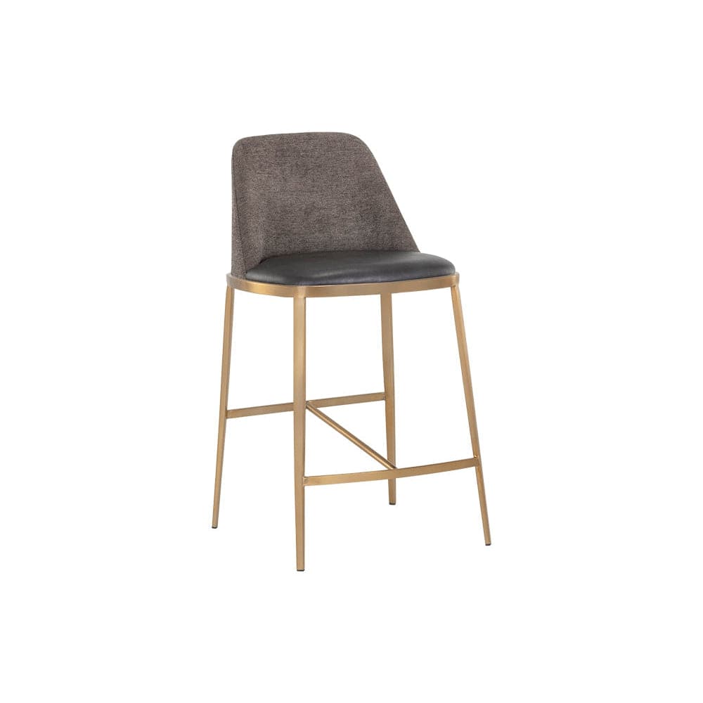 Dover Counter Stool-Sunpan-SUNPAN-107575-Bar StoolsBravo Portabella / Sparrow Grey-1-France and Son