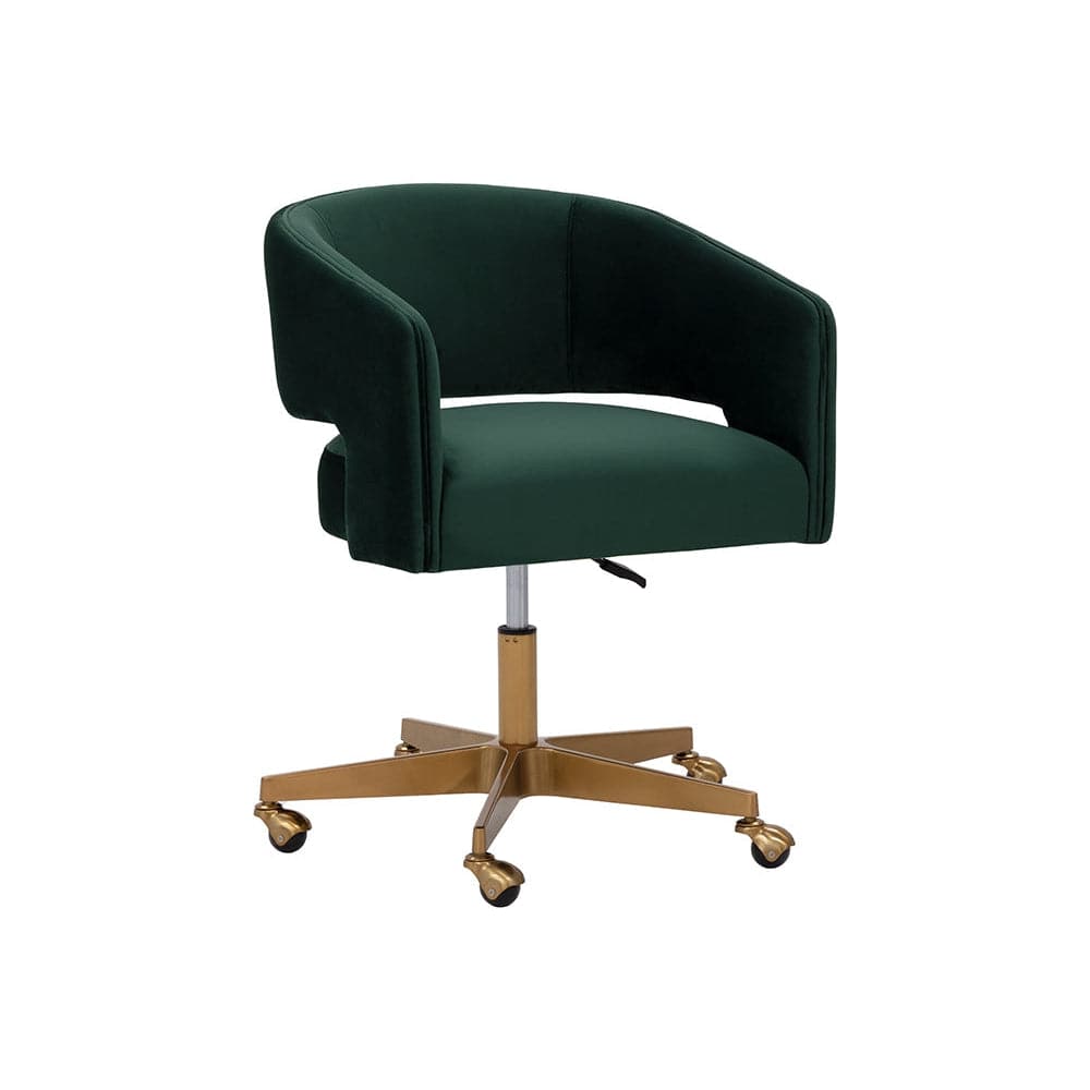 Claren Office Chair-Sunpan-SUNPAN-107851-Task ChairsDeep Green Sky-1-France and Son