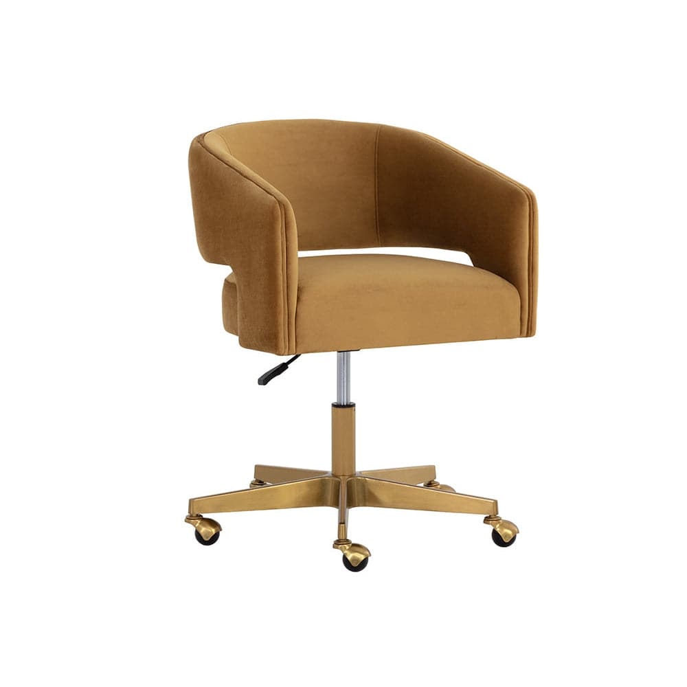 Claren Office Chair-Sunpan-SUNPAN-107852-Task ChairsGold Sky-2-France and Son