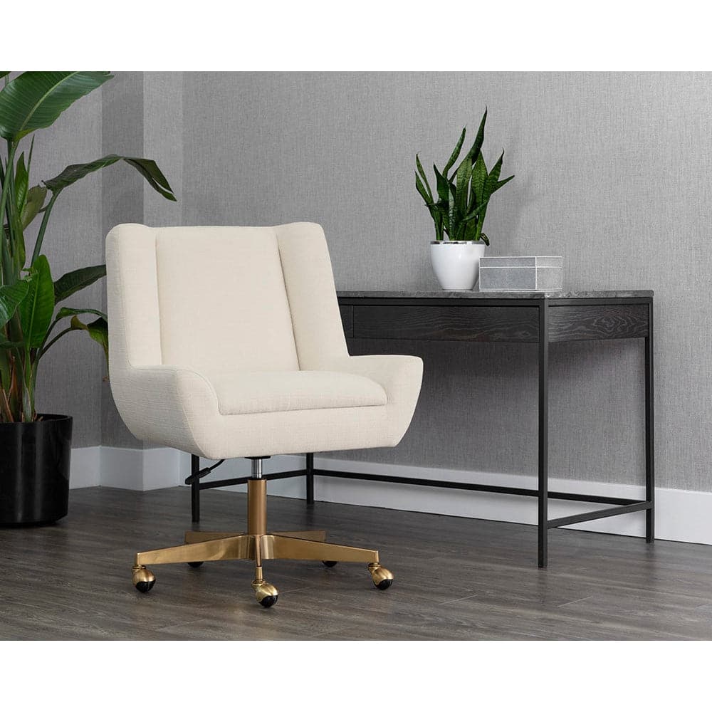 Mirian Office Chair - Zenith Alabaster-Sunpan-STOCKR-SUNPAN-107855-Task Chairs-2-France and Son