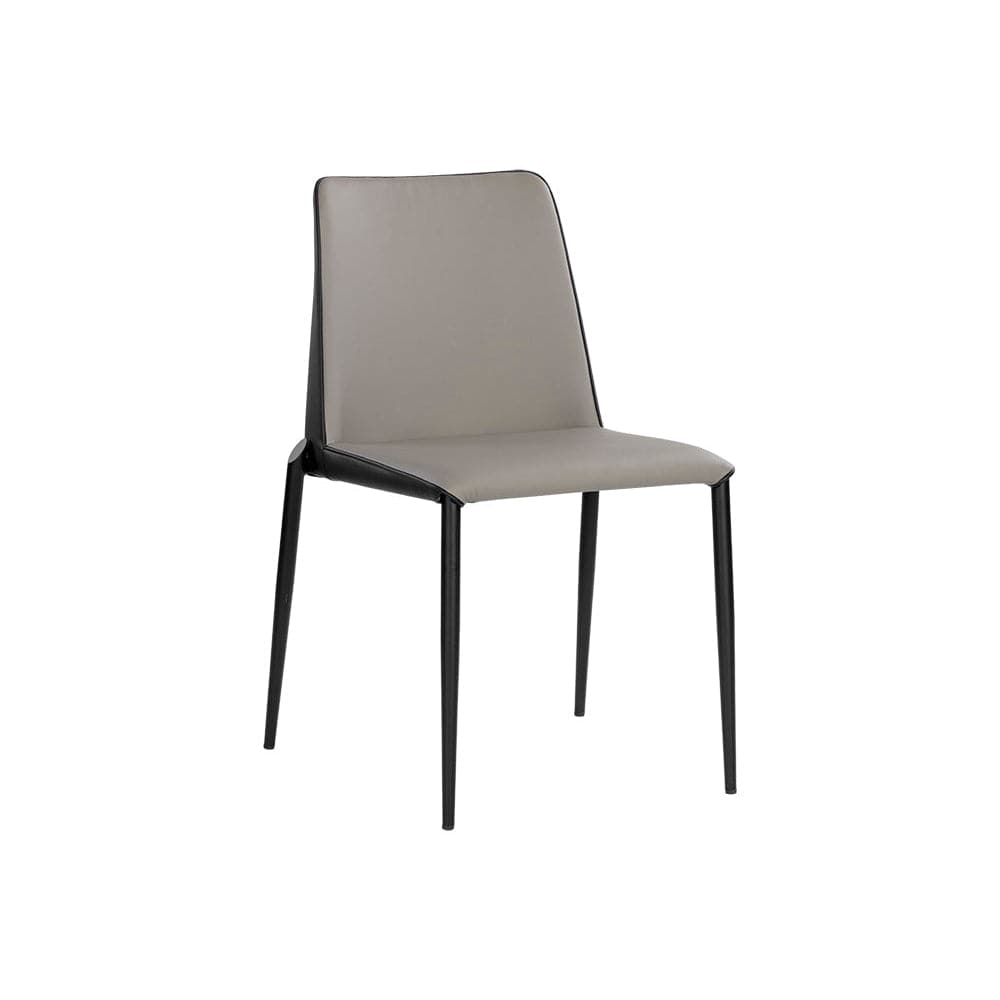 Renee Stackable Dining Chair-Sunpan-SUNPAN-107879-Dining ChairsDillon Stratus / Dillon Black-2-France and Son