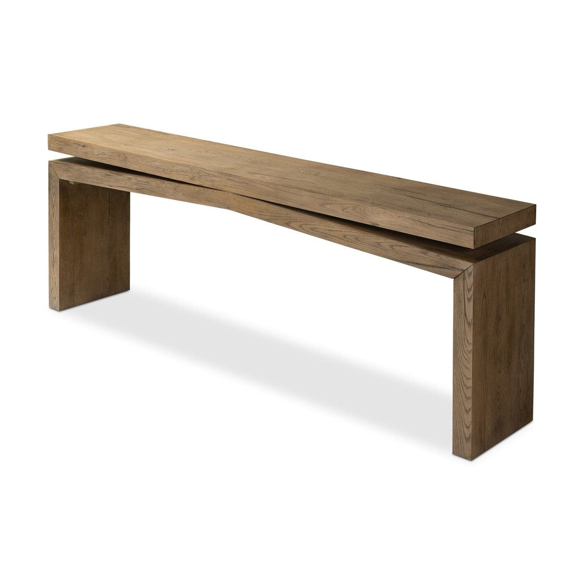 Matthes 79" Oak Console Table - Rustic Grey Veneer