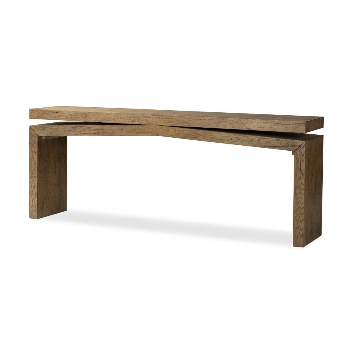 Matthes 79" Oak Console Table - Rustic Grey Veneer