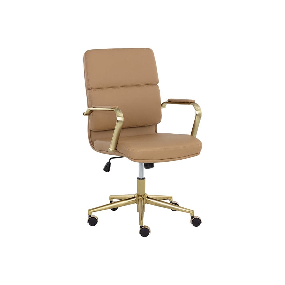 Kleo Office Chair-Sunpan-SUNPAN-107980-Task ChairsTan-3-France and Son