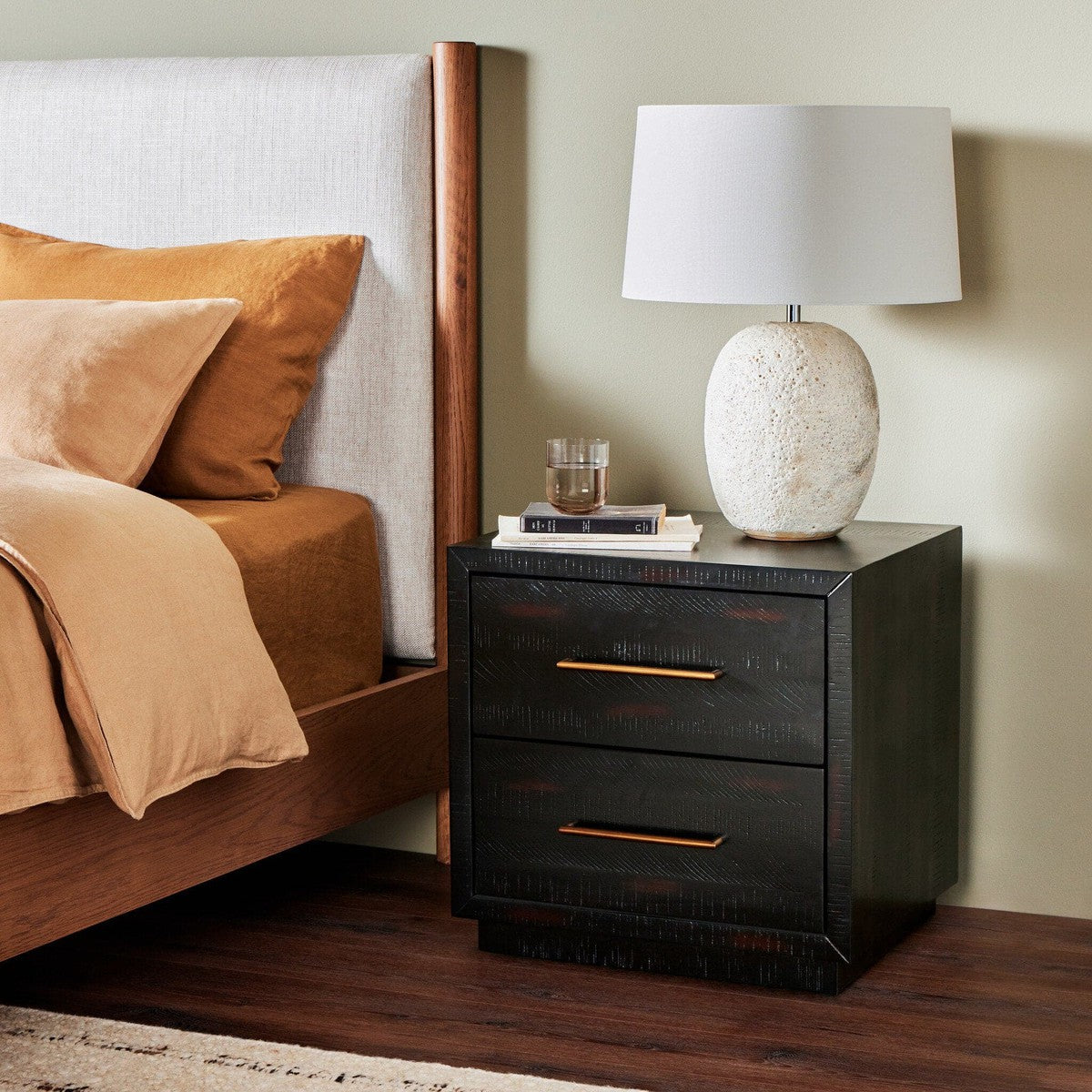 Suki Nightstand - Burnished Black