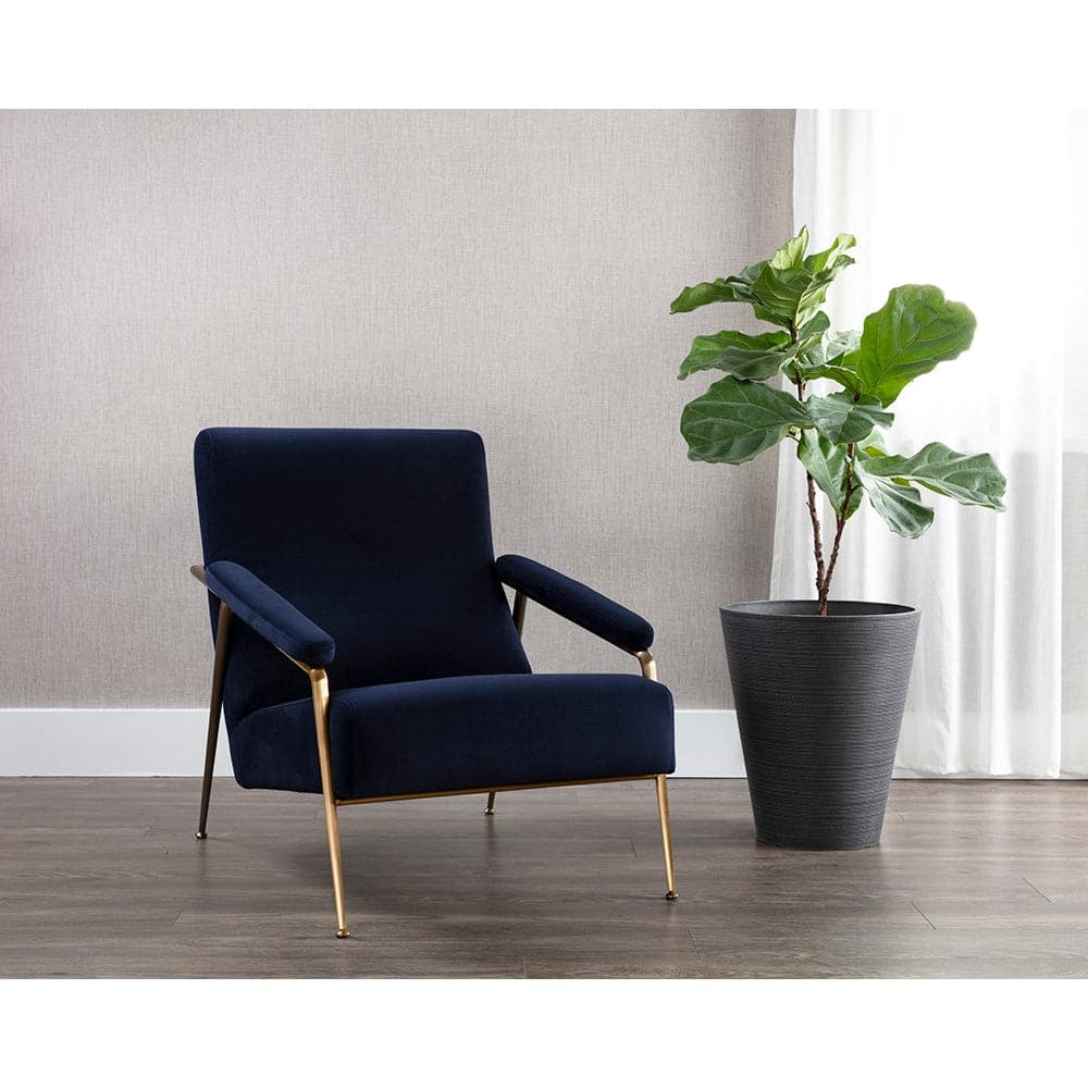 Tutti Lounge Chair - Abbington Navy-Sunpan-SUNPAN-108047-Lounge Chairs-2-France and Son